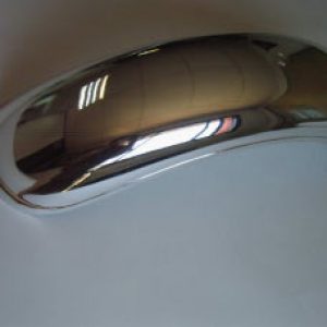 Guardabarros posterior Trial,  Bultaco, OSSA, Italjet,  etc. cromado sobre plastico