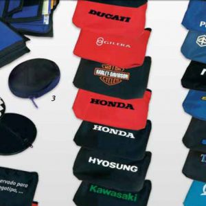 Monedero con  Marca de Moto grabada