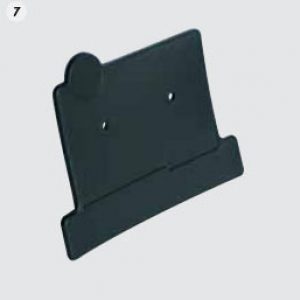 Placa portanumeros universal Trial negra