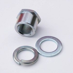 Tuerca y arandelas del cigueñal lado del encendido