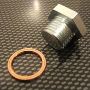 Tapon tornillo OSSA para vaciado de aceite de cambio y embrague con junta de cobre pero sin iman M12x1.50