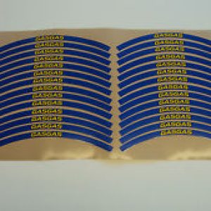 GAS GAS TXT Trial Juego decals llanta azules