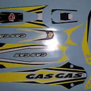 GAS GAS TXT PRO Juego completo Decals en tono amarillo