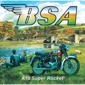 BSA A10 Super Rocket Metal Sign