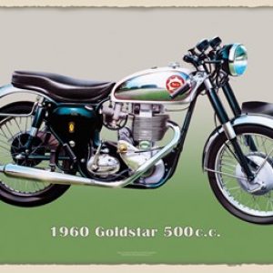 BSA Goldstar 500cc 1960 Metal Sign
