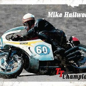 Mike Hailwood Metal Sign