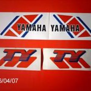 YAMAHA TY Decals para Deposito
