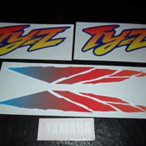 YAMAHA TYZ 250 Decals de deposito