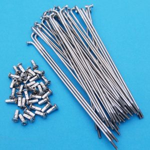 FANTIC y SWM Juego radios delanteros en acero inoxidable para Grimeca Cubo conico delantero