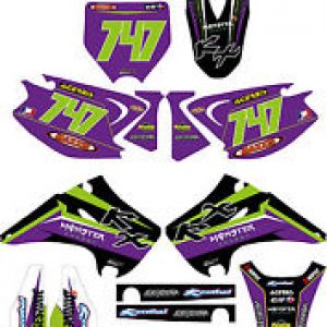KAWASAKI KX KXF 65 85 125 250 450 todos los modelos Kit Decals
