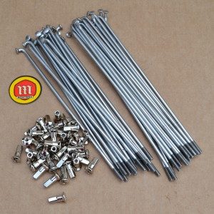 MONTESA COTA Juego radios traseros en acero inox para cubo cónico