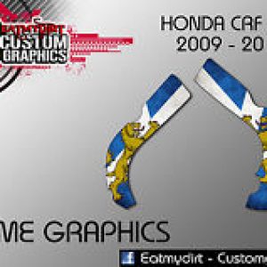 Honda CRF 250 2009-2012 MX Decals Protectores Chasis