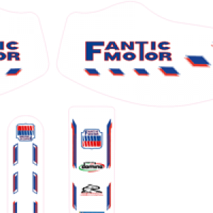 FANTIC 200 Twinshock Kit completo Decals