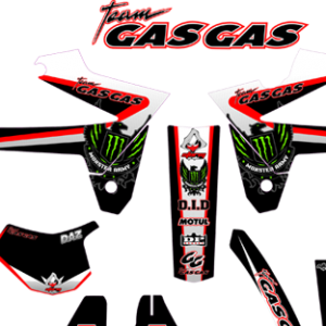 GAS GAS EC 2007-2010 Monster Decals Kit