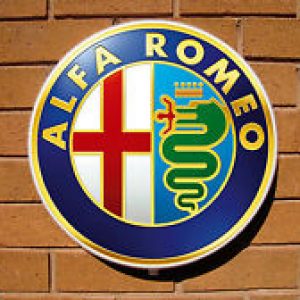 Led Light Box con el distintivo de ALFA ROMEO