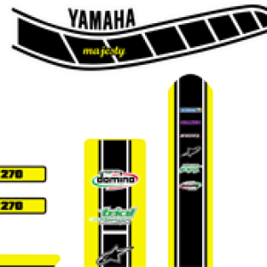 YAMAHA Twinshock Steve Style Decals Kit