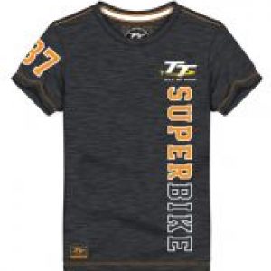Black Vintage T-Shirt Superbike