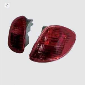 PIAGGIO X9 Juego cristales intermitentes  recambio psterior derecho y posterior izquierdo color rojo