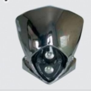 Portafaros Universal Enduro 2 Luces Vertical Halogenas carbono o cromado