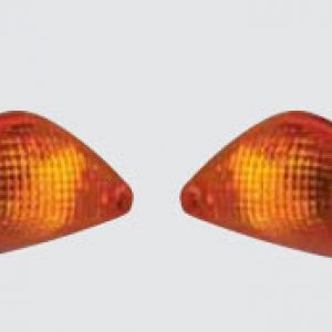Juego cristales recambio Intermitentes delanteros dcho.e izqdo. color amber adaptable a APRILIA RALLY LC 50