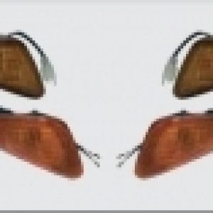 Juego Cristales recambio Intermitentes delanteros color ahumado adaptables a  YAMAHA jog 50 / 80 R.