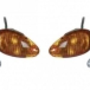 Juego Cristales recambio Intermitentes delanteros + traseros en color amber para PIAGGIO LIBERTY 50/125