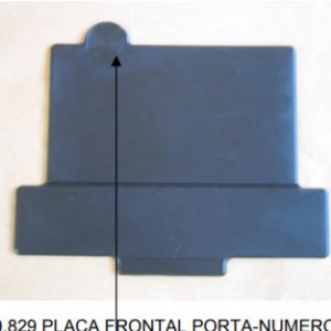 Placa Frontal Portanumeros Trial Montesa