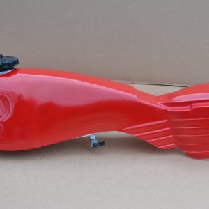 BULTACO SHERPA Deposito Aluminio con Tapa exterior de Fibra de Vidrio