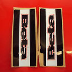 BETA EVO Rev. 3 Pegatinas Proteccion Horquillas Negro/blanco-negro-blanco