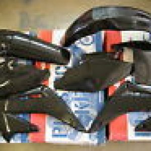 HONDA CR125 CR250 CR125R CR250R 2004 2005 2006 07 08- Kit Plasticos Negro