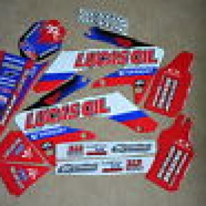 HONDA  CRF250 CRF250X 2004 2005 2006 2007 2008 2009 Kit Pegatinas Team Lucas Oil