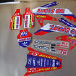 HONDA CRF250R-CRF250X CRF250R 2004 2005 2006 2007 08 09 Kit Pegatinas Kit Pegatinas Team Lucas Oil