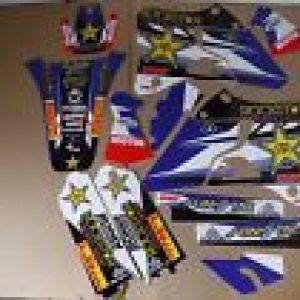YAMAHA YZ125 YZ250 1996 1997 1998 1999 2000 2001 Kit de Pegatinas Team Rockstar