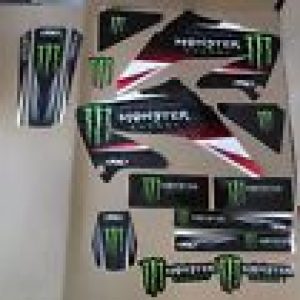 HONDA CR125 CR250 CR125R CR250R 2002-2008 Kit Pegatinas Monster Energy