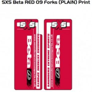 BETA  Pegatinas para Horquilla  en colores rojo, blanco io negro