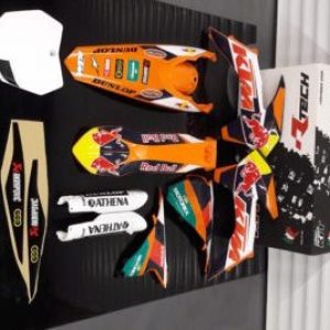 KTM SX EXC 2013-2014 Kit Plasticos +DECALS/ Graficos/Pegatinas