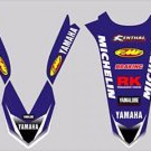Yamaha YZ 125 250  2015-2016 Pegatinas para Guardabarros delantero y trasero