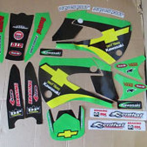 KAWASAKI KX85 KX100 2001-2013 Kit Decals Chevy Trucks