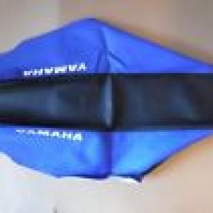 YAMAHA YZ250F YZ450F 2006 2007 2008 2009 funda asiento negra y azul pinzada