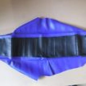 YAMAHA YZ250F YZ450F 06 07 08 09 funda asiento negra y azul plisada y pinzada