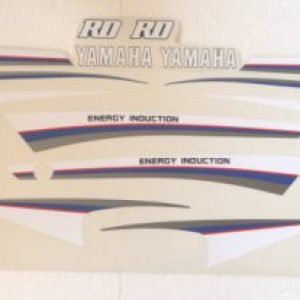 YAMAHA RD 125 CL Kit de Pegatinas blanca/azul/gris para Moto MK1  Roja/Azul