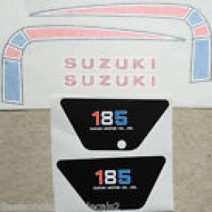 SUZUKI TS185C Pegatinas para Deposito y Paneles laterales