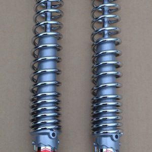 BULTACO SHERPA Par de Amortiguadores genuinos  BETOR Plata/cromo