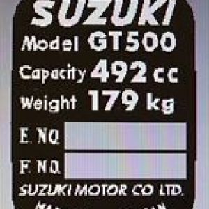 SUZUKI GSX750E lit de decals restauracion