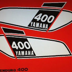 YAMAHA DT400 PAINTWORK kit de Pegatinas