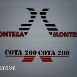 MONTESA COTA 349 Pegatinas para el Deposito
