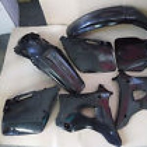 KAWASAKI  KX125 KX250 1994 1995 1996 97 98 Kit Plasticos Polisport negro