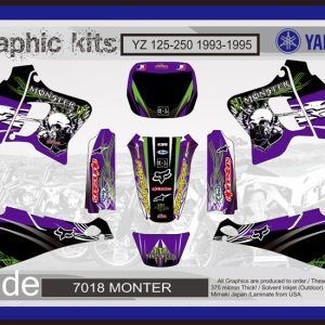 YAMAHA YZ  125-250 1993-1995 kit de Adhesivos