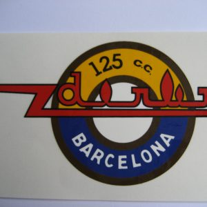 DERBI 125 cc. «Cabezona» pareja anagramas deposito