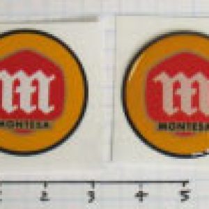 Marca depósito adhesiva en resina Montesa 27mm diámetro   Adhesivo Montesa 27mm diámetro